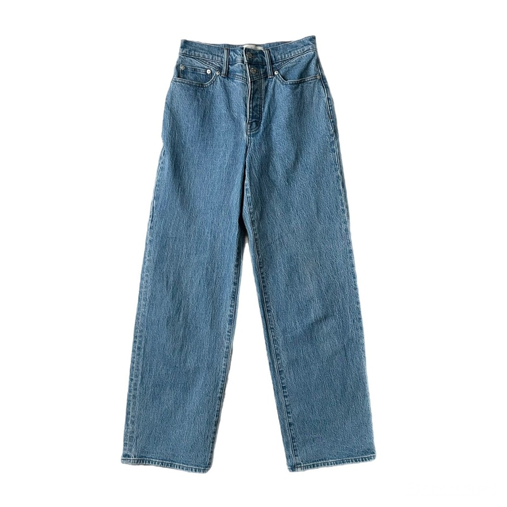 NEW Madewell The Perfect Vintage Wide-Leg Jean Harding Wash Button Fly Size 26 - Picture 2 of 9
